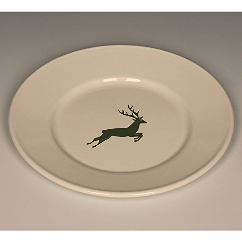 riess-country-hirsch-gr-n-teller-flach-21-cm-emaille image 2