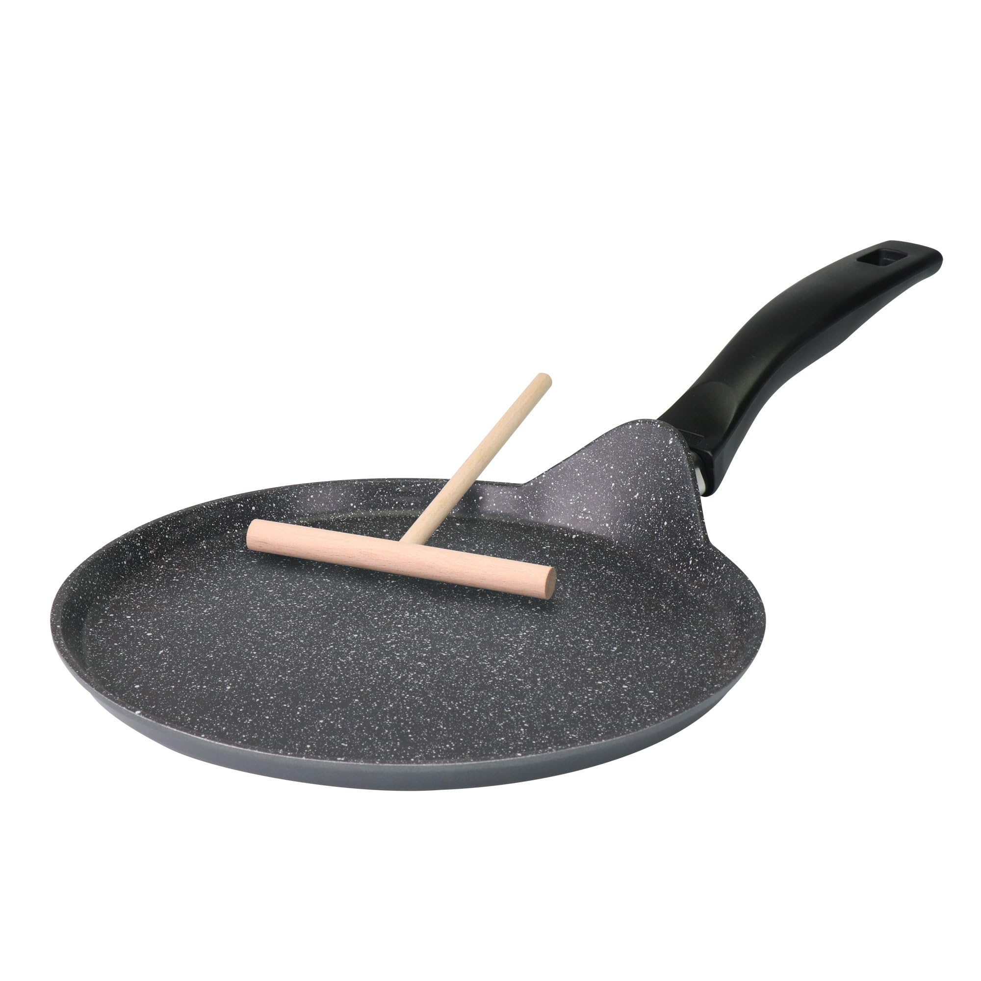 stoneline-classic-crepe-pfanne-25-cm-grau-genietet-mit-teigverteiler image 8