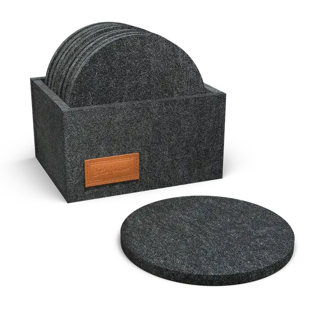 hoffmann-germany-untersetzer-10-cm-10-st-ck-dunkelgrau-mit-box image 1