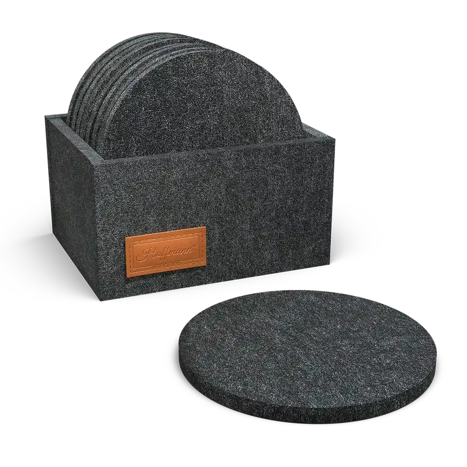 hoffmann-germany-untersetzer-10-cm-10-st-ck-dunkelgrau-mit-box image 1