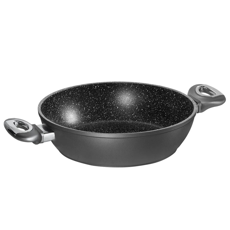 stoneline-19522-servierpfanne-24-cm-grau-stein-antihaft-made-in-germany image 1