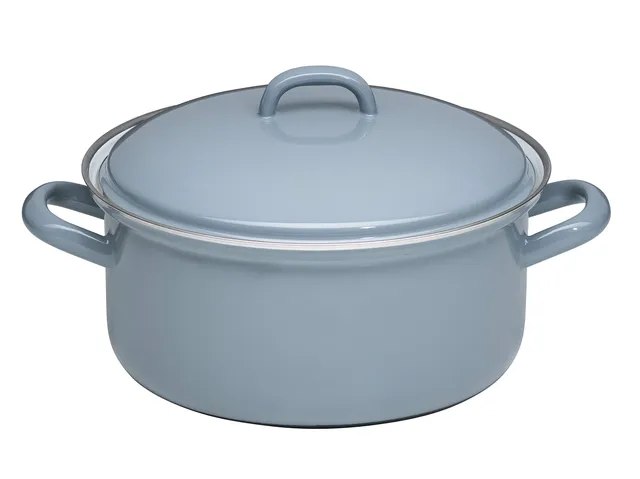 riess-classic-pure-grey-kasserolle-mit-deckel-20-cm-2-0-l-emaille-induktion image 1
