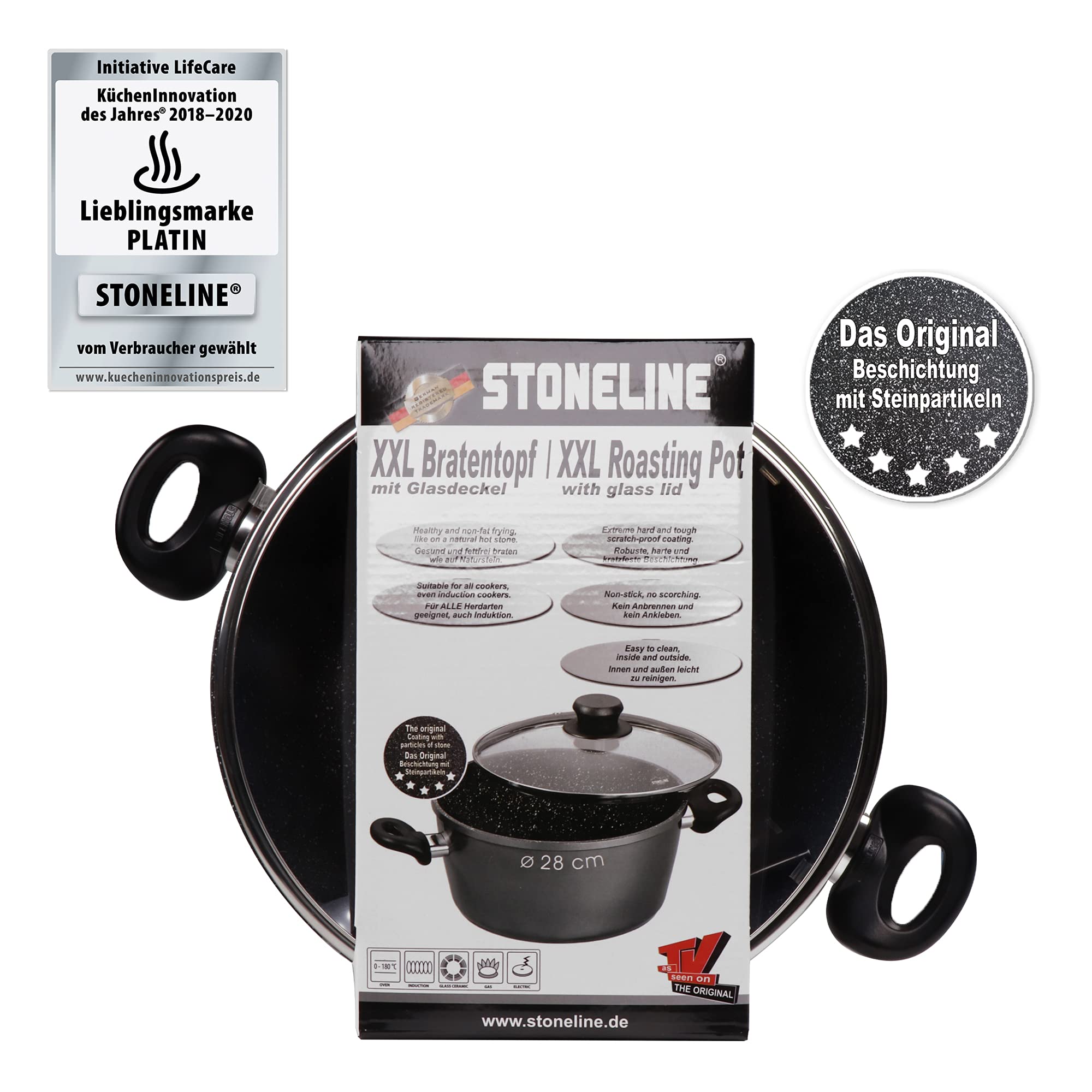 stoneline-xxl-aluguss-kochtopf-28-cm-7-l-mit-deckel-grau image 6