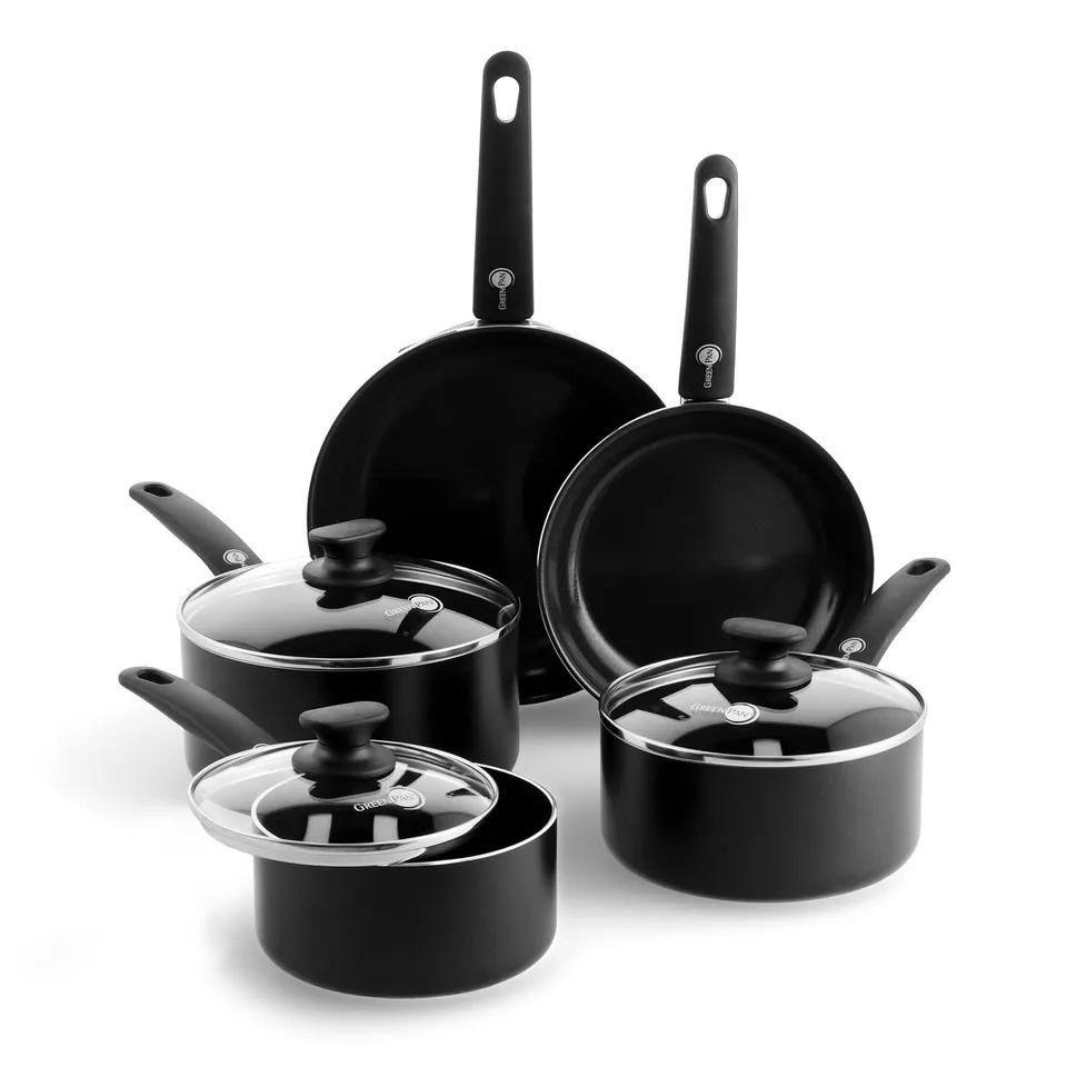 greenpan-cambridge-8-teiliges-topf-und-pfannenset-keramik-pfas-frei-schwarz image 1