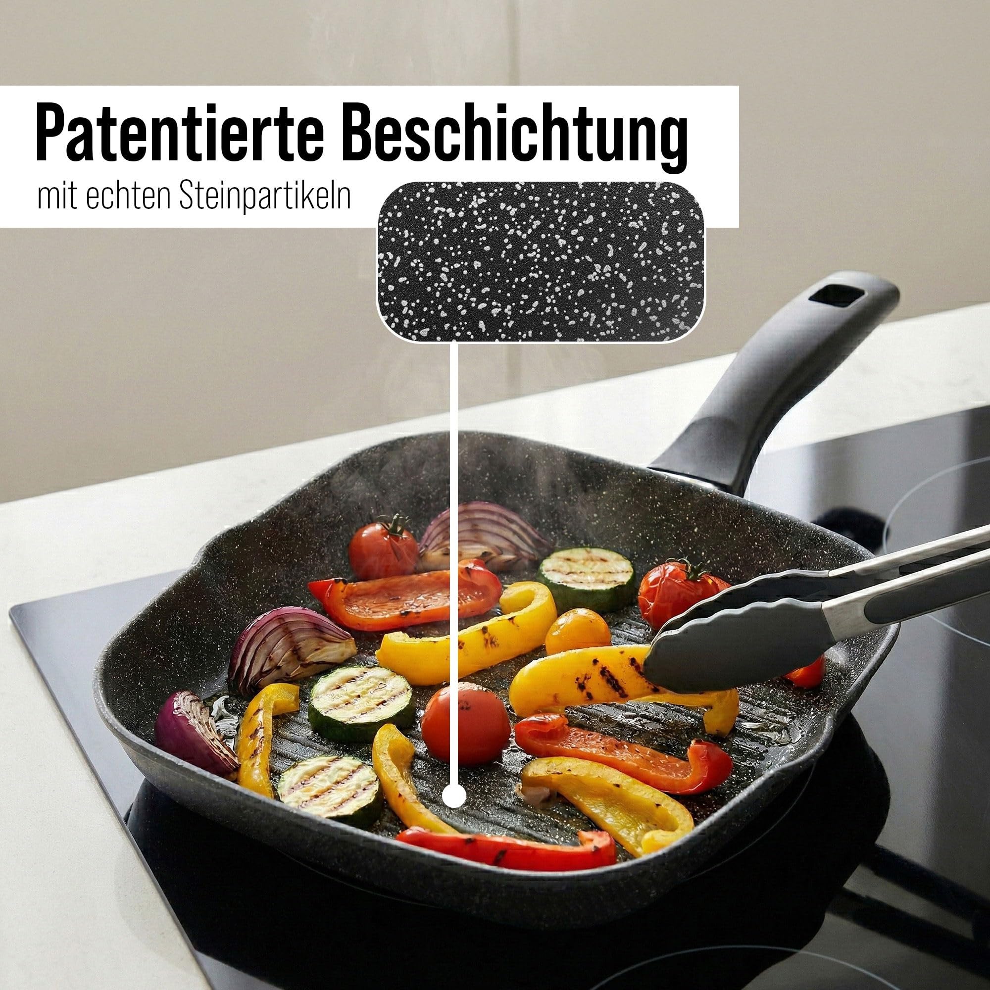 stoneline-grillpfanne-eckig-32-x-32-cm-aluguss-mit-stein-antihaft-schwarz image 4