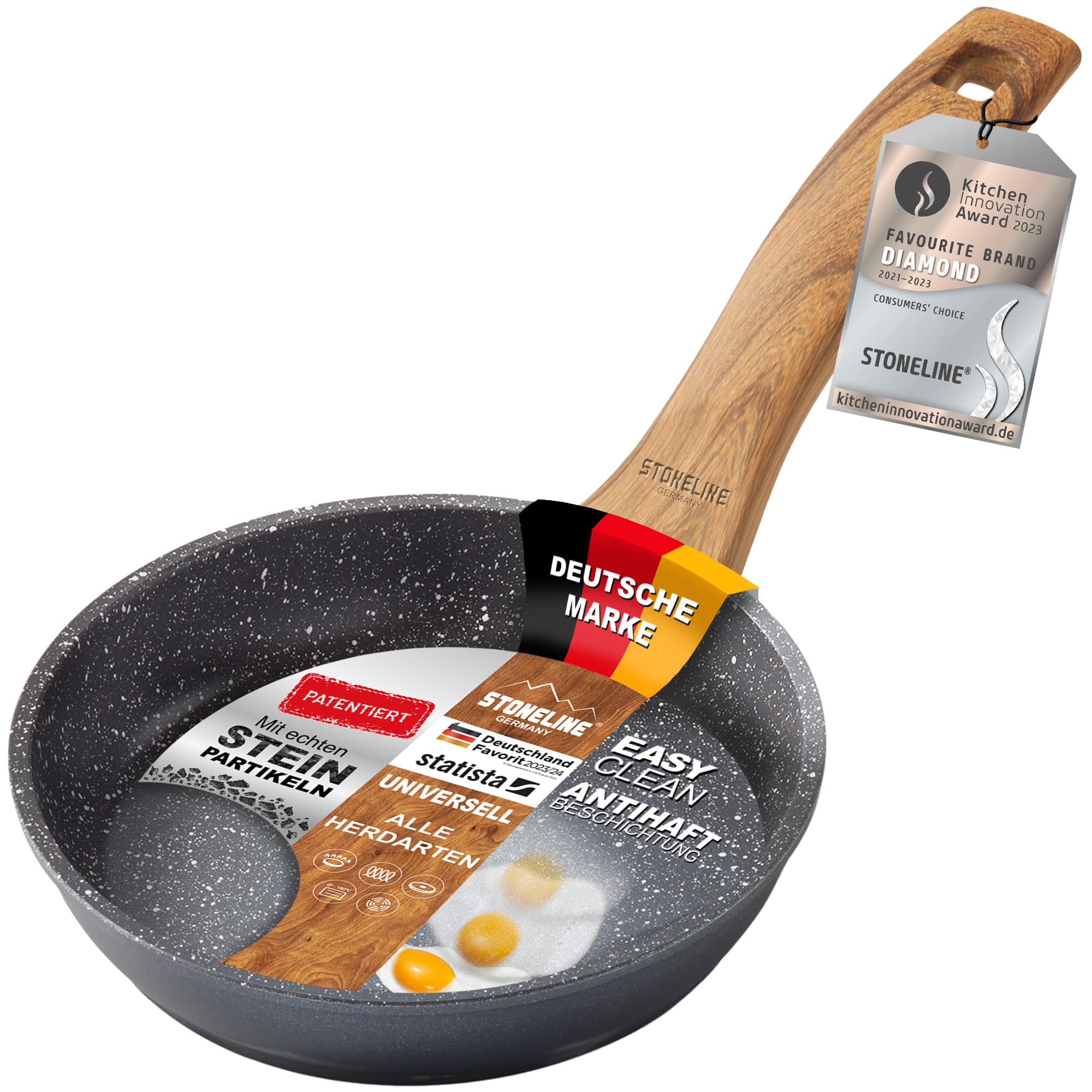 stoneline-back-to-nature-bratpfanne-16-cm-antihaft-mit-steinpartikeln image 1