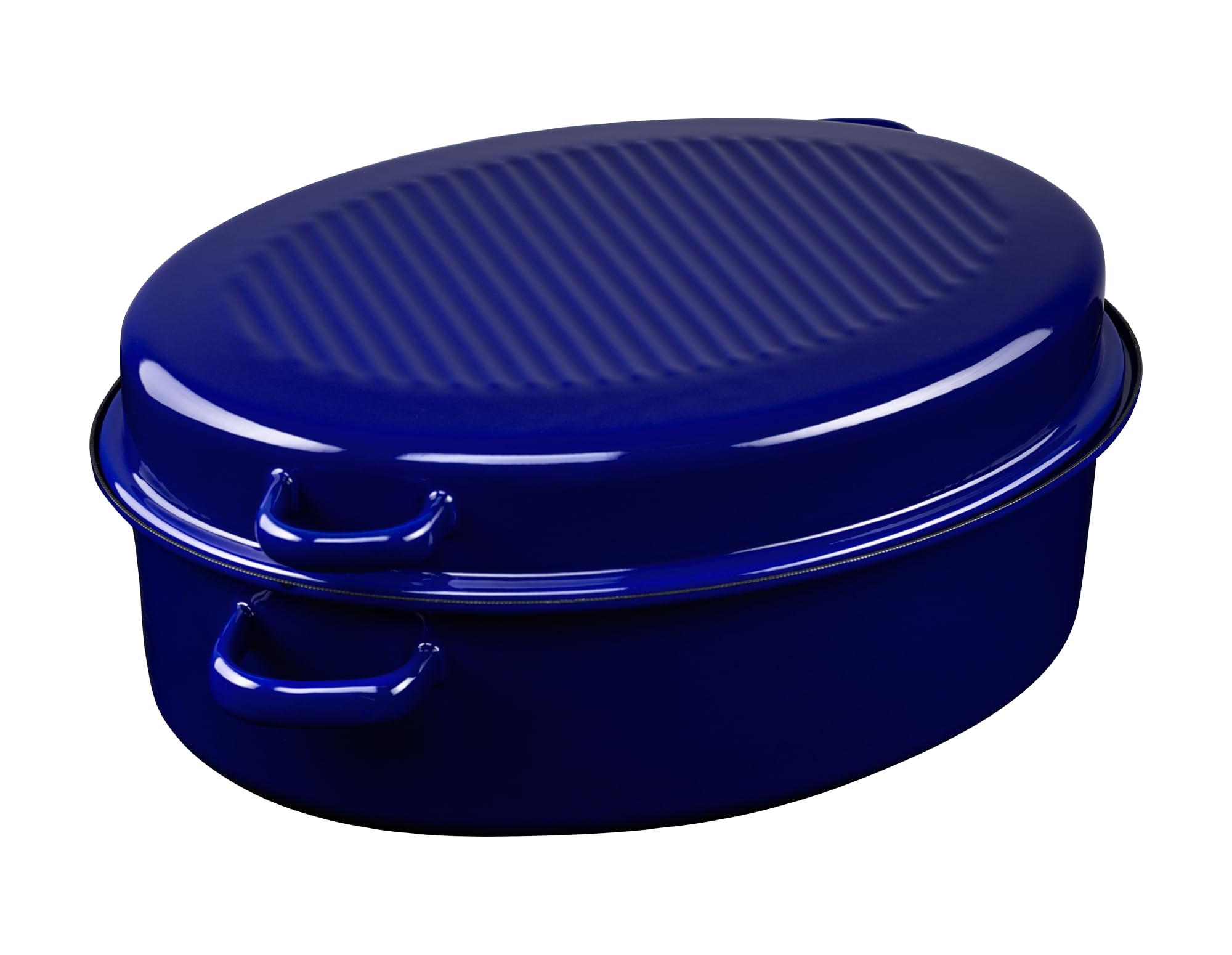 riess-classic-g-nsebr-ter-oval-mit-deckel-38-cm-6-5-liter-emaille-blau image 1