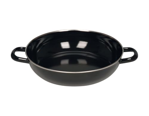 riess-0077-022-schmorpfanne-28-cm-classic-schwarzemaille-ohne-glasdeckel-emaille image 4