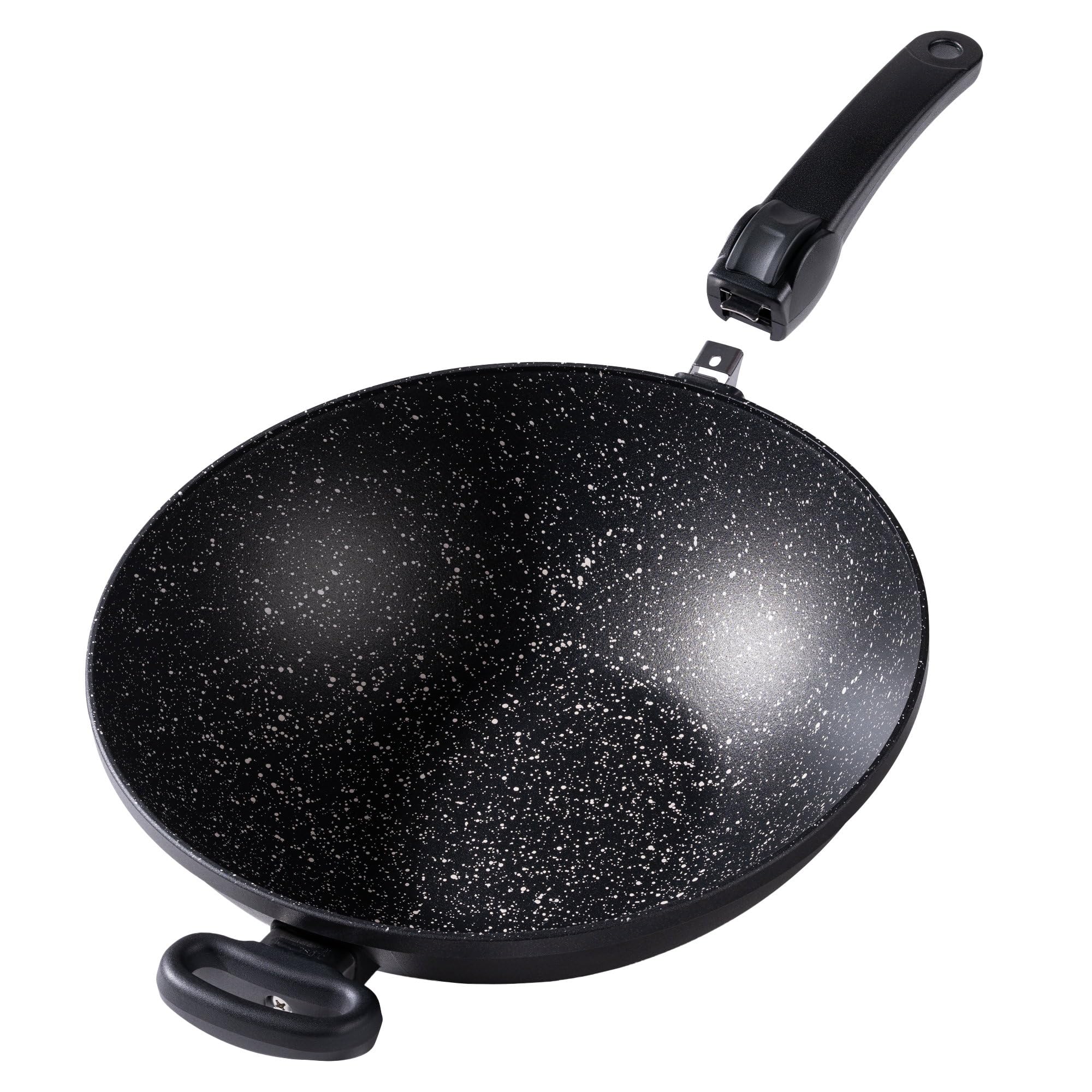 stoneline-wok-made-in-germany-32-cm-5-3-l-mit-abnehmbarem-griff-grau image 1