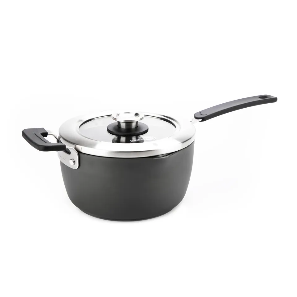 greenpan-levels-stielkasserolle-20-cm-3-4-liter-mit-siebdeckel-pfas-frei-grau image 1