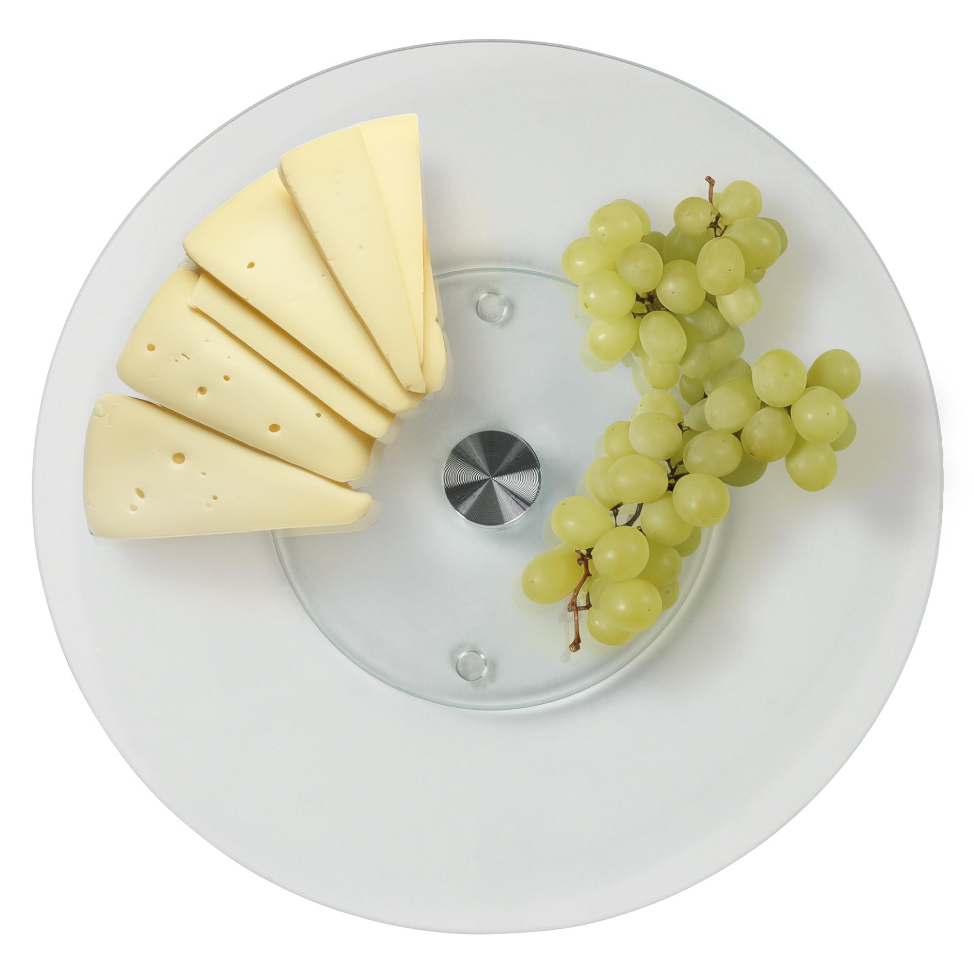 stoneline-servierplatte-drehbar-32-cm-aus-glas-lazy-susan-drehteller-rund-transp image 1