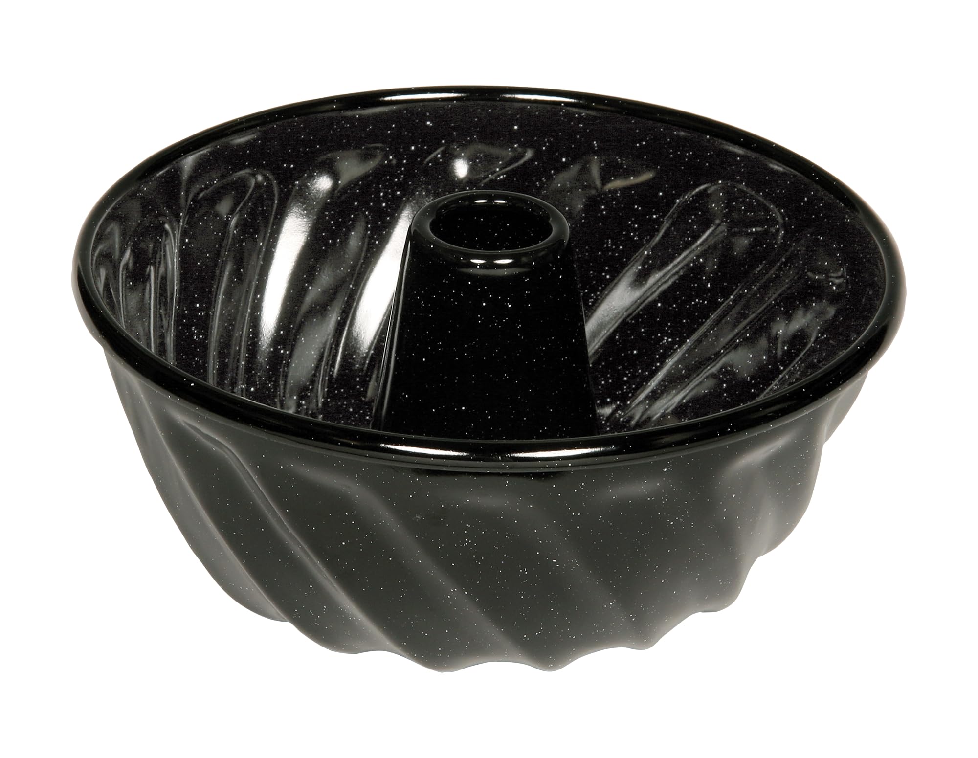 riess-0495-022-gugelhupfform-22-classic-emaille-schwarz-2-0-liter image 1