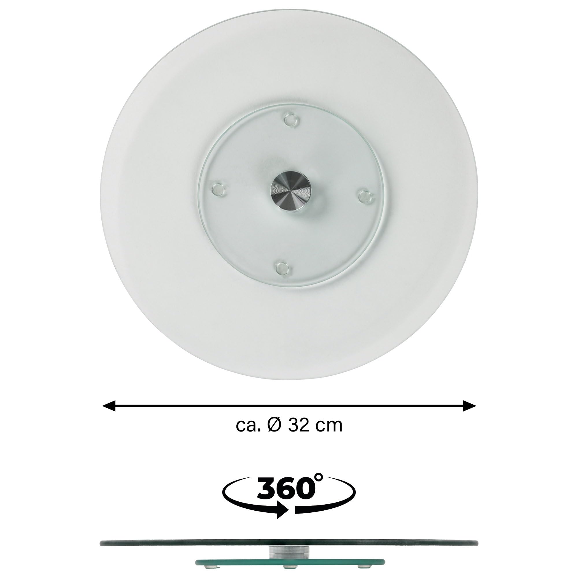 stoneline-servierplatte-drehbar-32-cm-aus-glas-lazy-susan-drehteller-rund-transp image 3