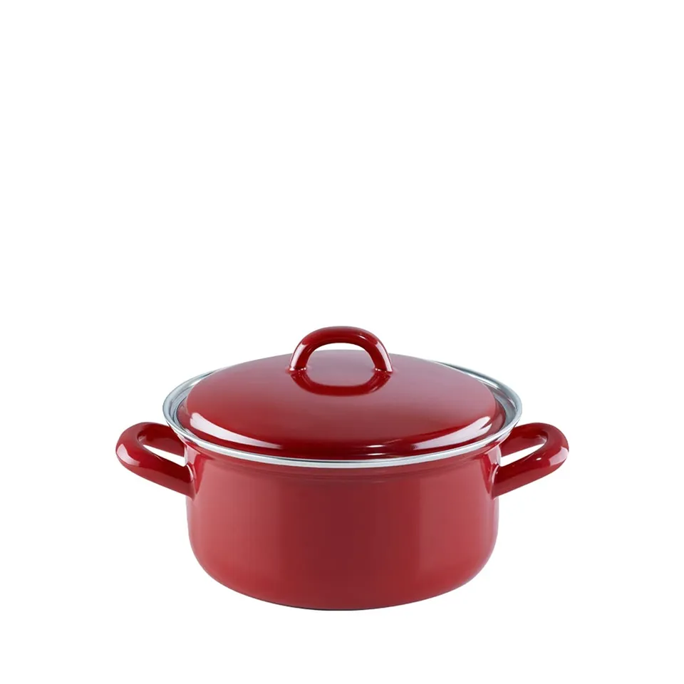 riess-0127-030-kasserolle-mit-deckel-14-cm-0-75-liter-ceramic-glas-red-emaille-r image 1
