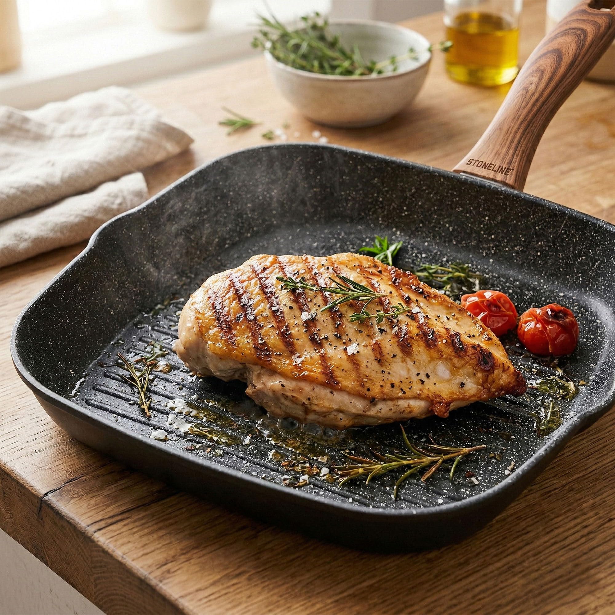 stoneline-back-to-nature-grillpfanne-28x28-cm-aluguss-antihaft image 2