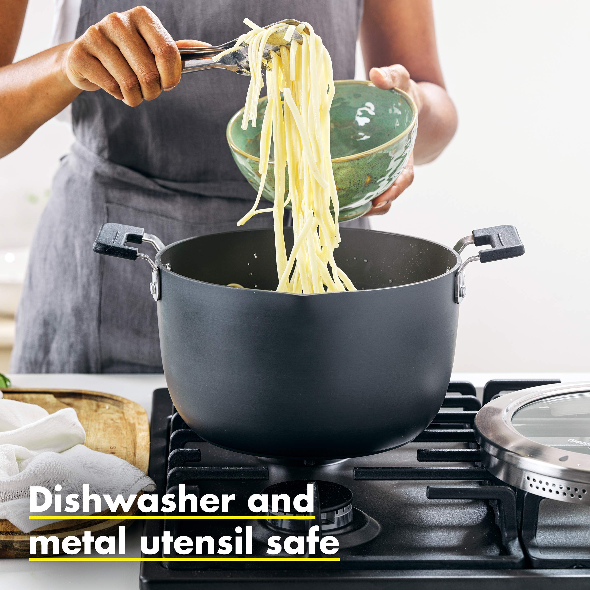greenpan-levels-stielkasserolle-24-cm-6-8-liter-mit-siebdeckel-pfas-frei-grau image 5
