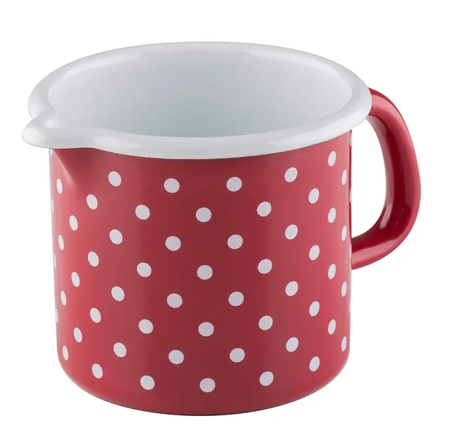 riess-p-nktchen-rot-schnabeltopf-10-cm-0-8-liter-emaille-mit-deckel image 1