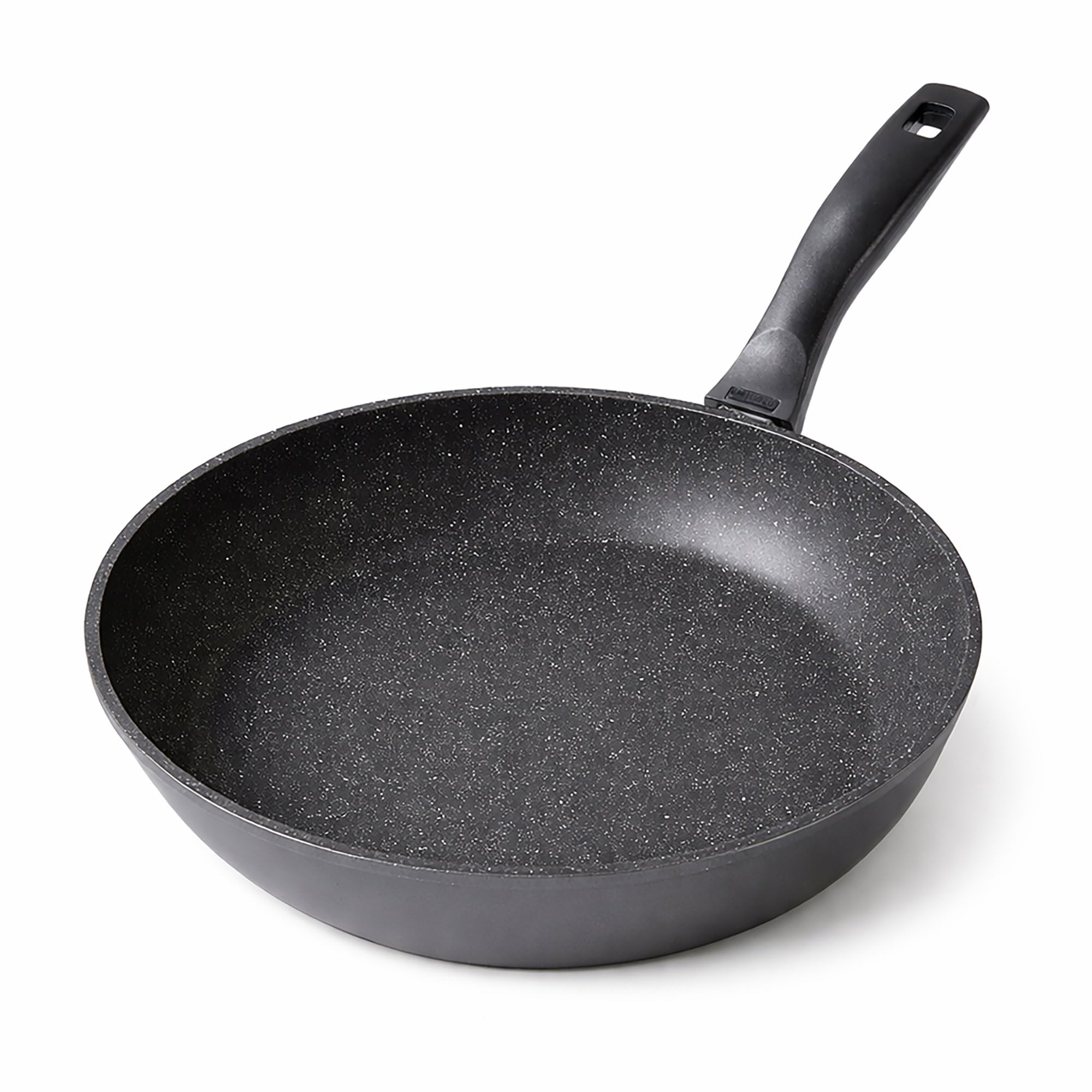 stoneline-schmorpfanne-28-cm-3-3-l-hoher-rand-aluguss-mit-steinpartikeln-grau image 1
