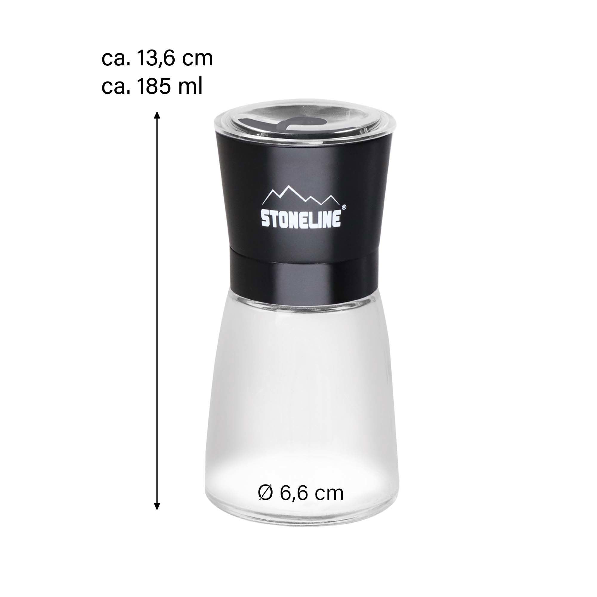 stoneline-gew-rzm-hle-salz-und-pfefferm-hle-manuell-2-teiliges-set-185-ml-schwar image 2