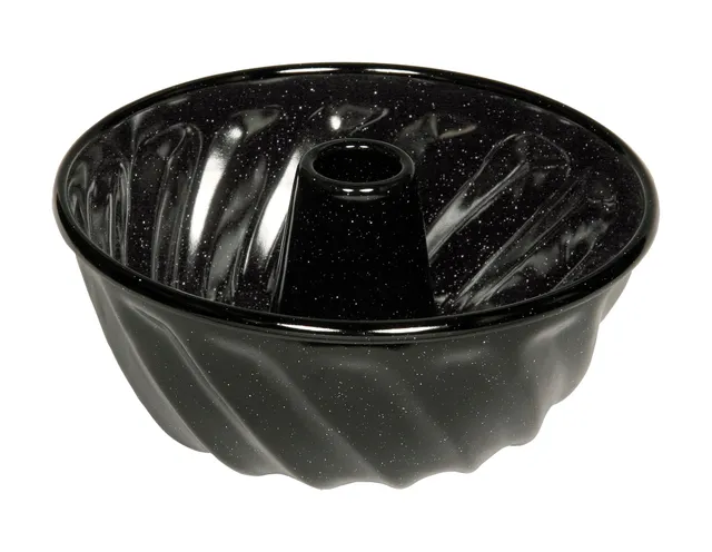 riess-0495-022-gugelhupfform-22-classic-emaille-schwarz-2-0-liter image 1