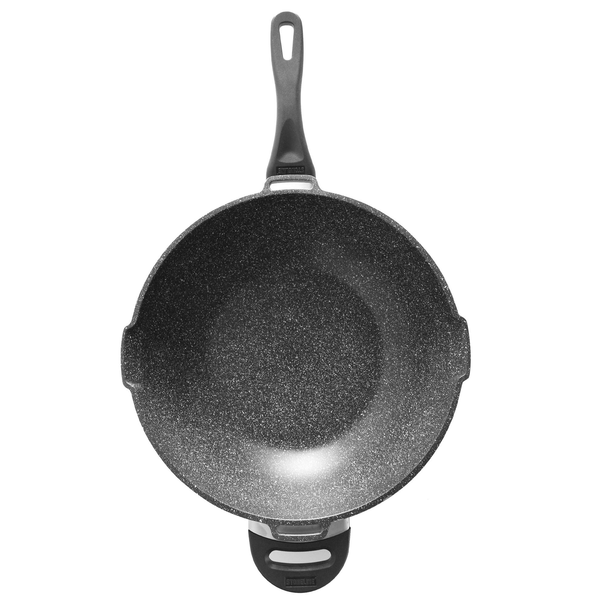 stoneline-future-wok-32-cm-5-7-l-mit-sieb-glasdeckel-grau image 2