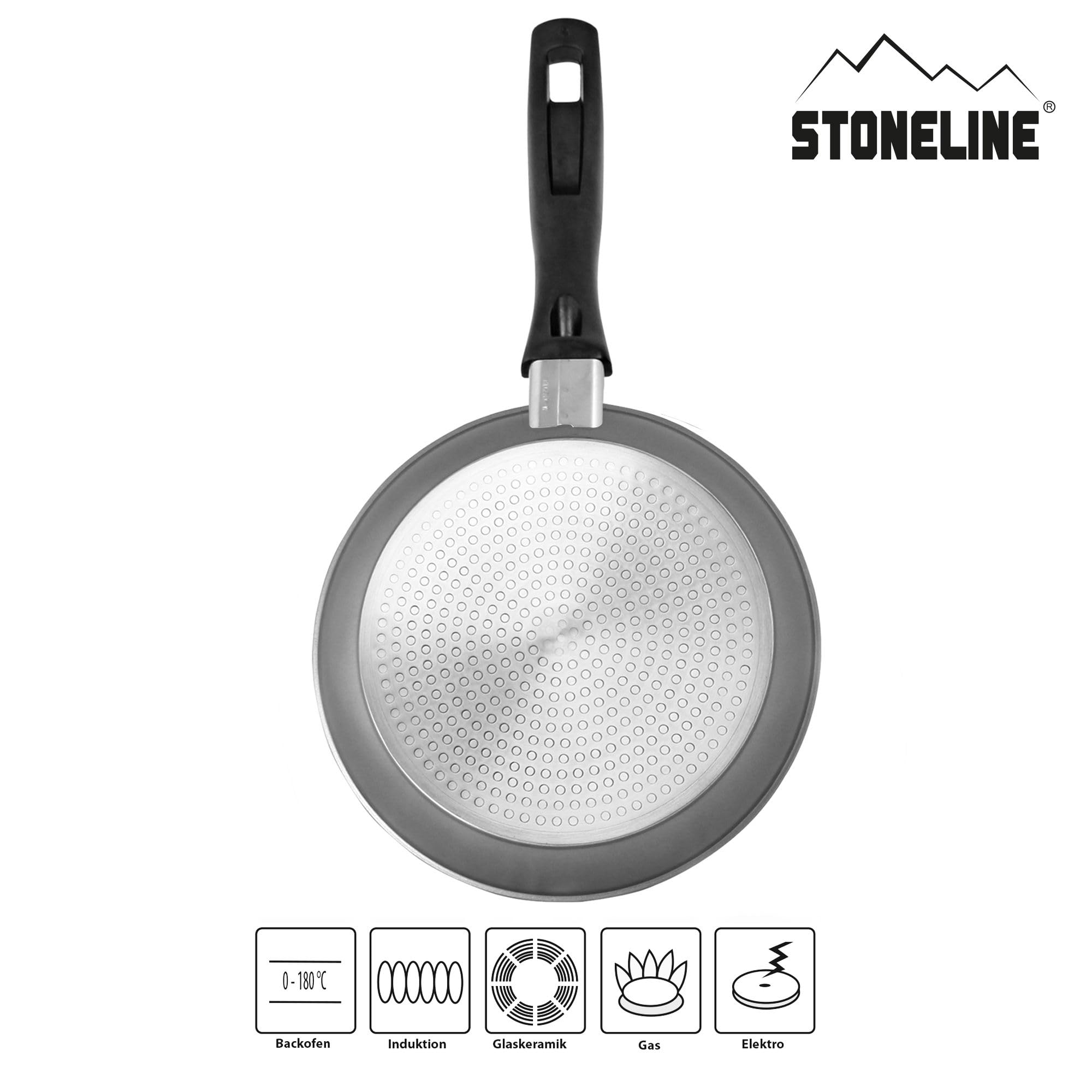 stoneline-classic-pfannenset-2-teilig-20-28-cm-antihaft-stein-grau image 2